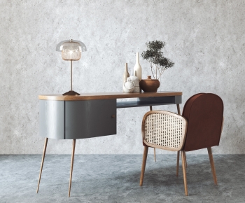 Modern Nordic Style Computer Desk And Chair-ID:663997896