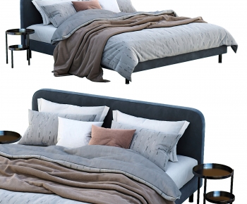 Modern Double Bed-ID:592691902