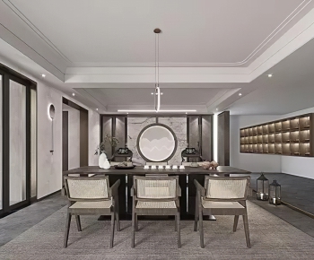 New Chinese Style Dining Room-ID:924396044