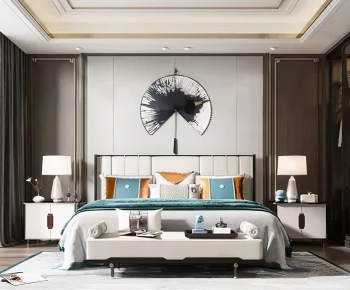New Chinese Style Bedroom-ID:996850011