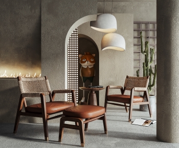 Wabi-sabi Style Lounge Chair-ID:929511072