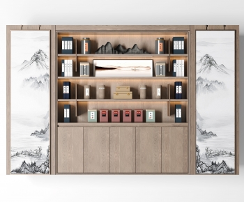 New Chinese Style Bookcase-ID:136153948
