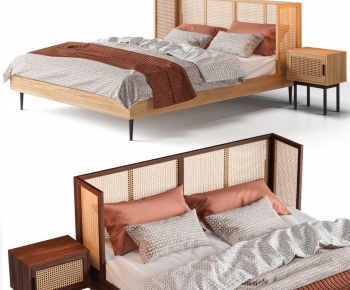 Nordic Style Double Bed-ID:170279039