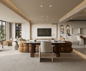 Wabi-sabi Style A Living Room-ID:701144931