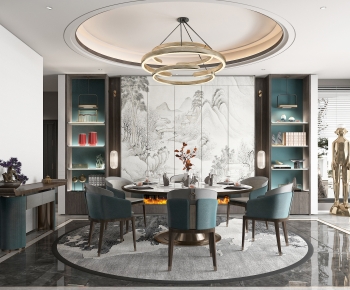 New Chinese Style Dining Room-ID:889481072