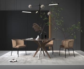 Modern Dining Table And Chairs-ID:137108091