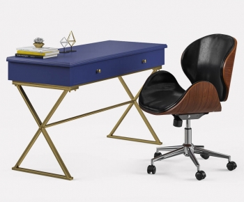 Modern Computer Desk And Chair-ID:647747049