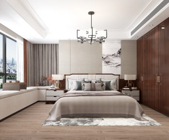 New Chinese Style Bedroom-ID:645718103