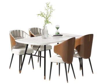 Modern Dining Table And Chairs-ID:975265038