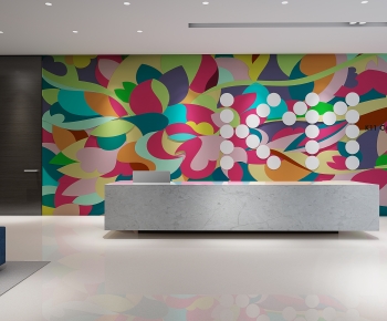 Modern Office Reception Desk-ID:228377105