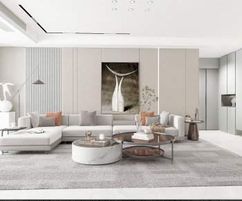 Modern A Living Room-ID:730811124