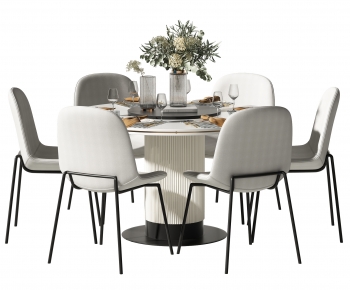 Modern Dining Table And Chairs-ID:369805109