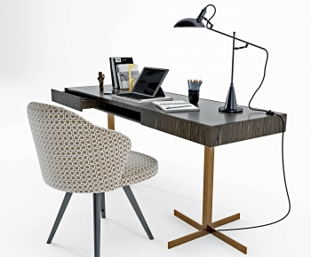 Modern Computer Desk And Chair-ID:764506106