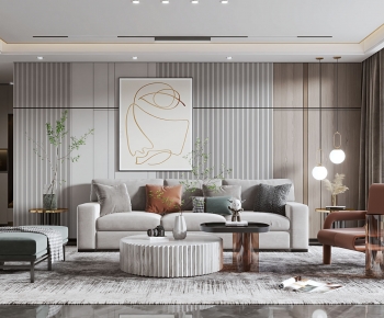 Modern A Living Room-ID:616935978