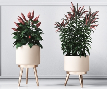 Modern Potted Green Plant-ID:761250028