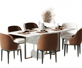 Modern Dining Table And Chairs-ID:695077903