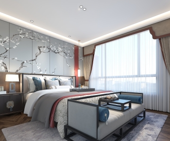 New Chinese Style Bedroom-ID:852267983