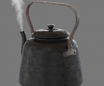 現代鐵藝茶壺-ID:1211826