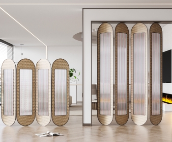 Modern Glass Screen Partition-ID:173383959