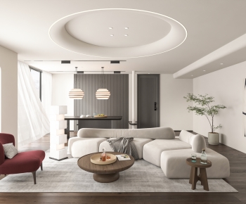 Wabi-sabi Style A Living Room-ID:497370966