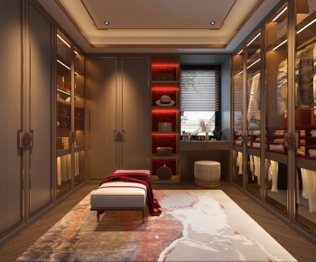 Modern New Chinese Style Clothes Storage Area-ID:828068028
