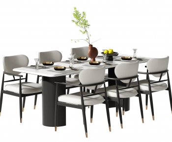New Chinese Style Dining Table And Chairs-ID:836901903