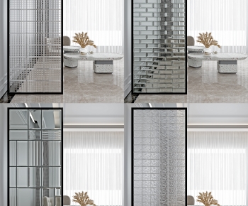Modern Glass Screen Partition-ID:471189013
