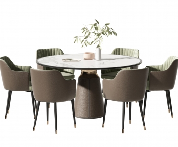 Modern Dining Table And Chairs-ID:651972062