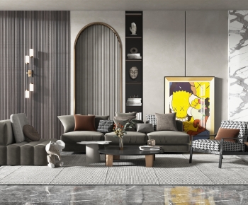 Modern A Living Room-ID:520858051