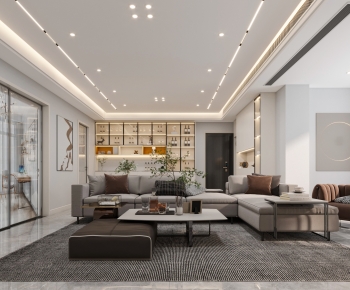 Modern A Living Room-ID:784100067