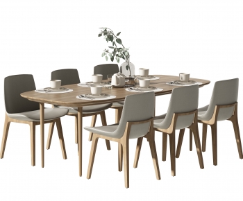 Modern Dining Table And Chairs-ID:595752007