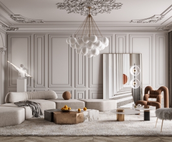 French Style A Living Room-ID:764619115