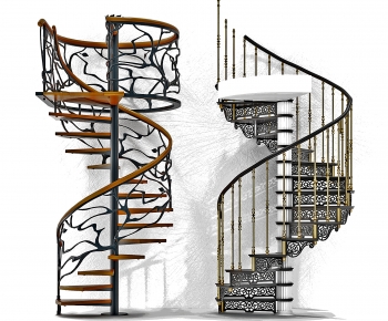 Modern Rotating Staircase-ID:108187914
