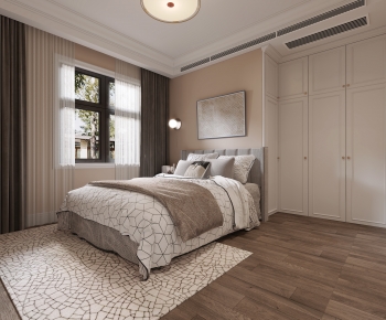 Simple European Style Bedroom-ID:567095996