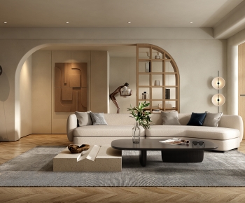 Wabi-sabi Style A Living Room-ID:388449919