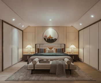 New Chinese Style Bedroom-ID:895571956