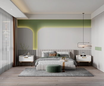 Modern Nordic Style Bedroom-ID:588218934