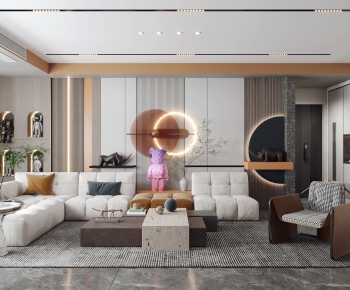 Modern A Living Room-ID:669812922
