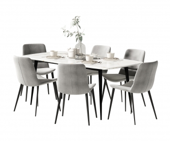 Modern Dining Table And Chairs-ID:771310091