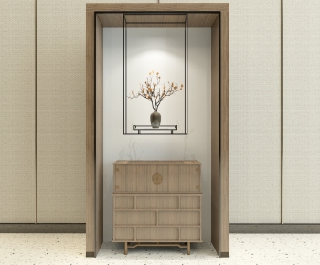 New Chinese Style Side Cabinet/Entrance Cabinet-ID:583803899