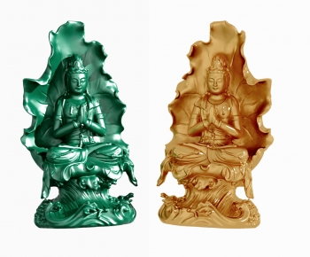 中式佛像雕塑摆件-ID:148751028