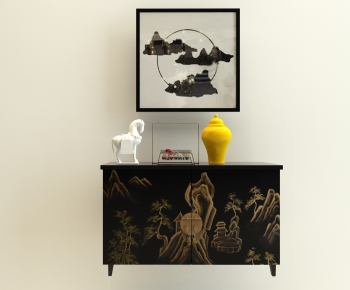 New Chinese Style Side Cabinet/Entrance Cabinet-ID:730794917