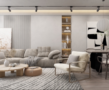 Wabi-sabi Style A Living Room-ID:692094091