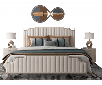 Modern Double Bed-ID:930073988