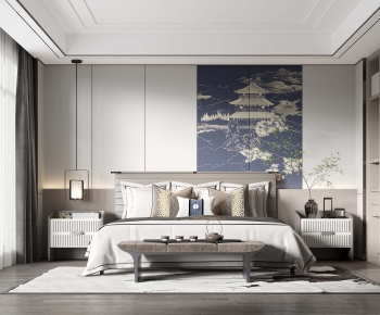New Chinese Style Bedroom-ID:277369025
