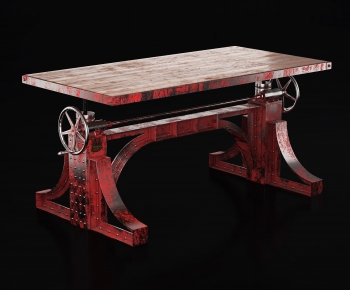 Industrial Style Leisure Table And Chair-ID:724565987