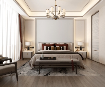 New Chinese Style Bedroom-ID:315223934