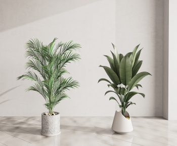 Modern Potted Green Plant-ID:725806004