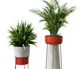 Modern Potted Green Plant-ID:749828102