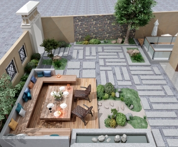 Modern Courtyard/landscape-ID:231878048